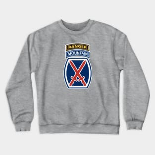 10th Mountain Division Ranger Tab Crewneck Sweatshirt